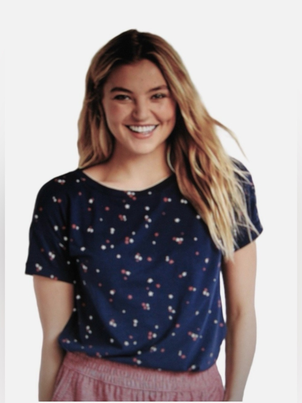 Maurices Star Print Short-Sleeve Tee